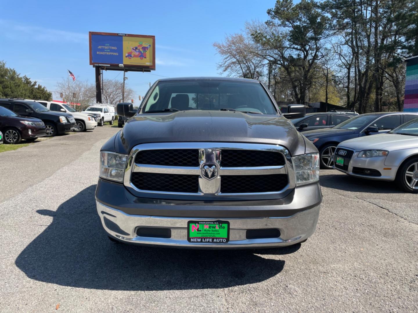 2017 GRAY RAM 1500 SLT (1C6RR6GG5HS) with an 3.6L engine, Automatic transmission, located at 5103 Dorchester Rd., Charleston, SC, 29418-5607, (843) 767-1122, 36.245171, -115.228050 - Photo#1